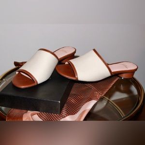 J. Crew Canvas Slides with Rounded Heel Size 9